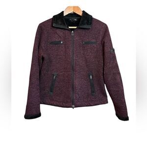 Athleta fleece lined zip up sweater‎